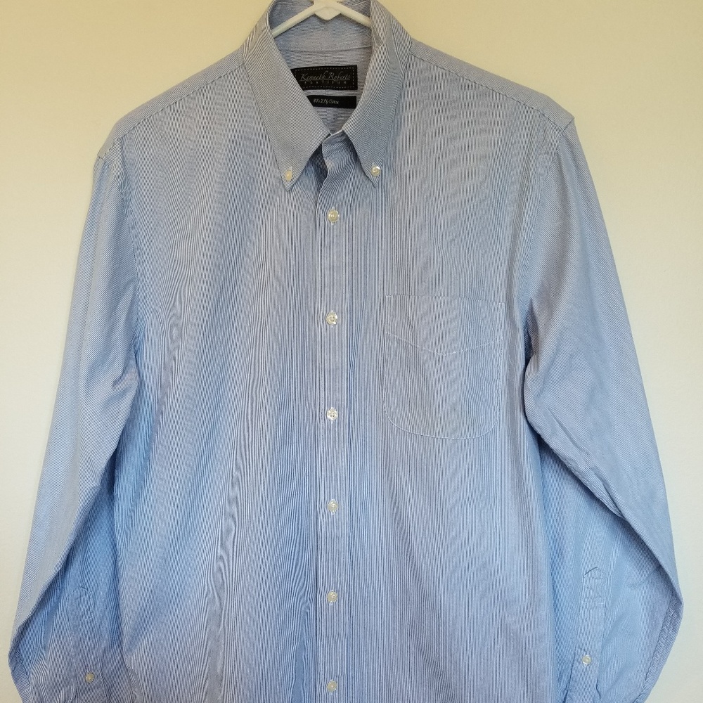 Kenneth Roberts Men's Dress Shirt - 15 1/2 34/35